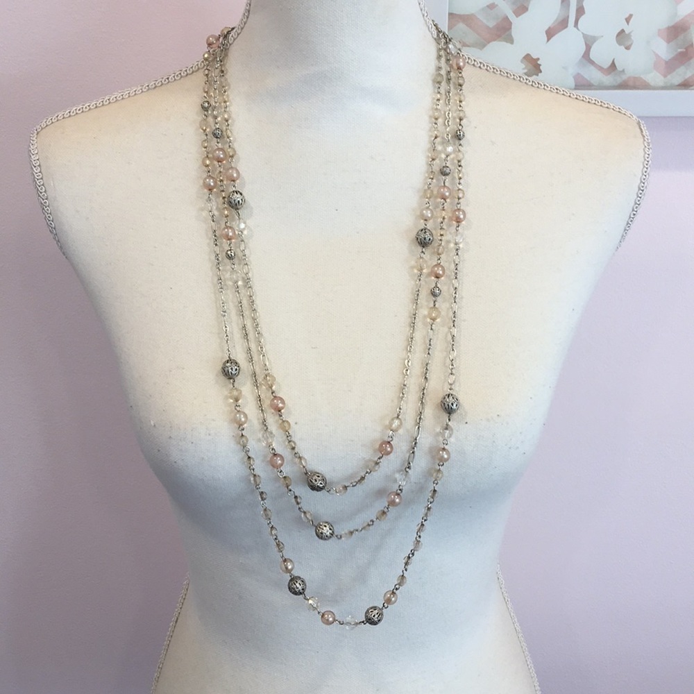 Multi strand Tiered Necklace